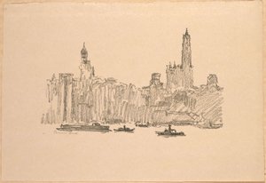 New York. Skyscrapers from Brooklyn